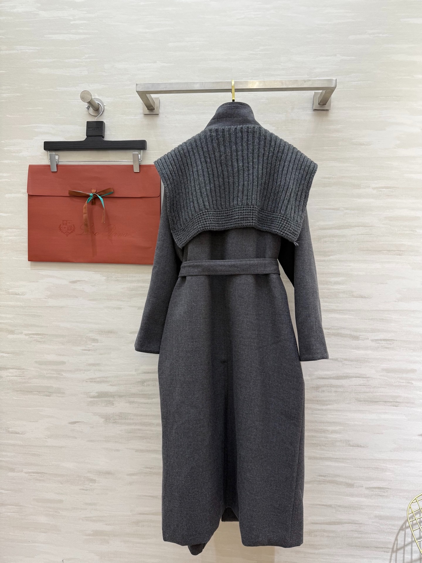 로*피아나 신상 숄 투피스 모직코트