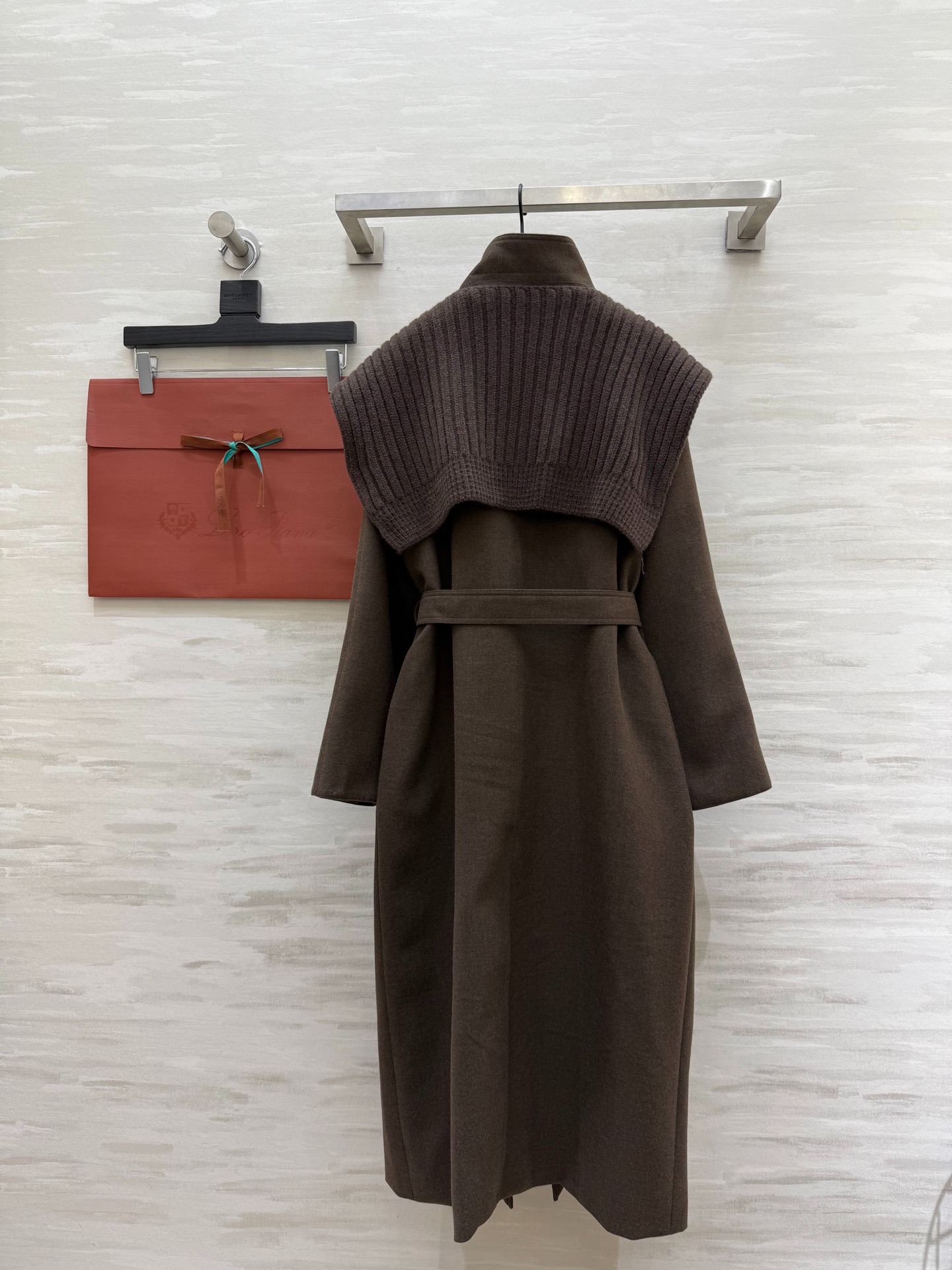 로*피아나 신상 숄 투피스 모직코트