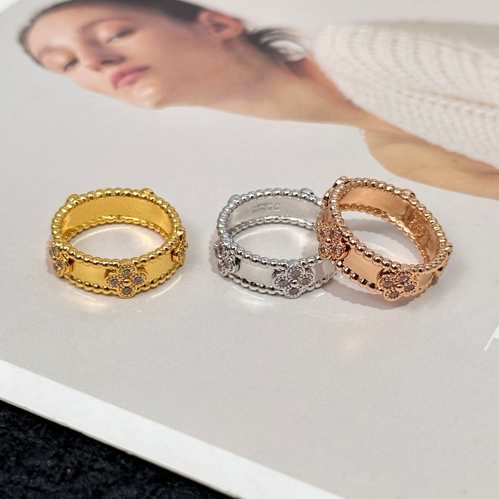 반*리프 Arpel 뻬를리 스위트 클로버 링 반지