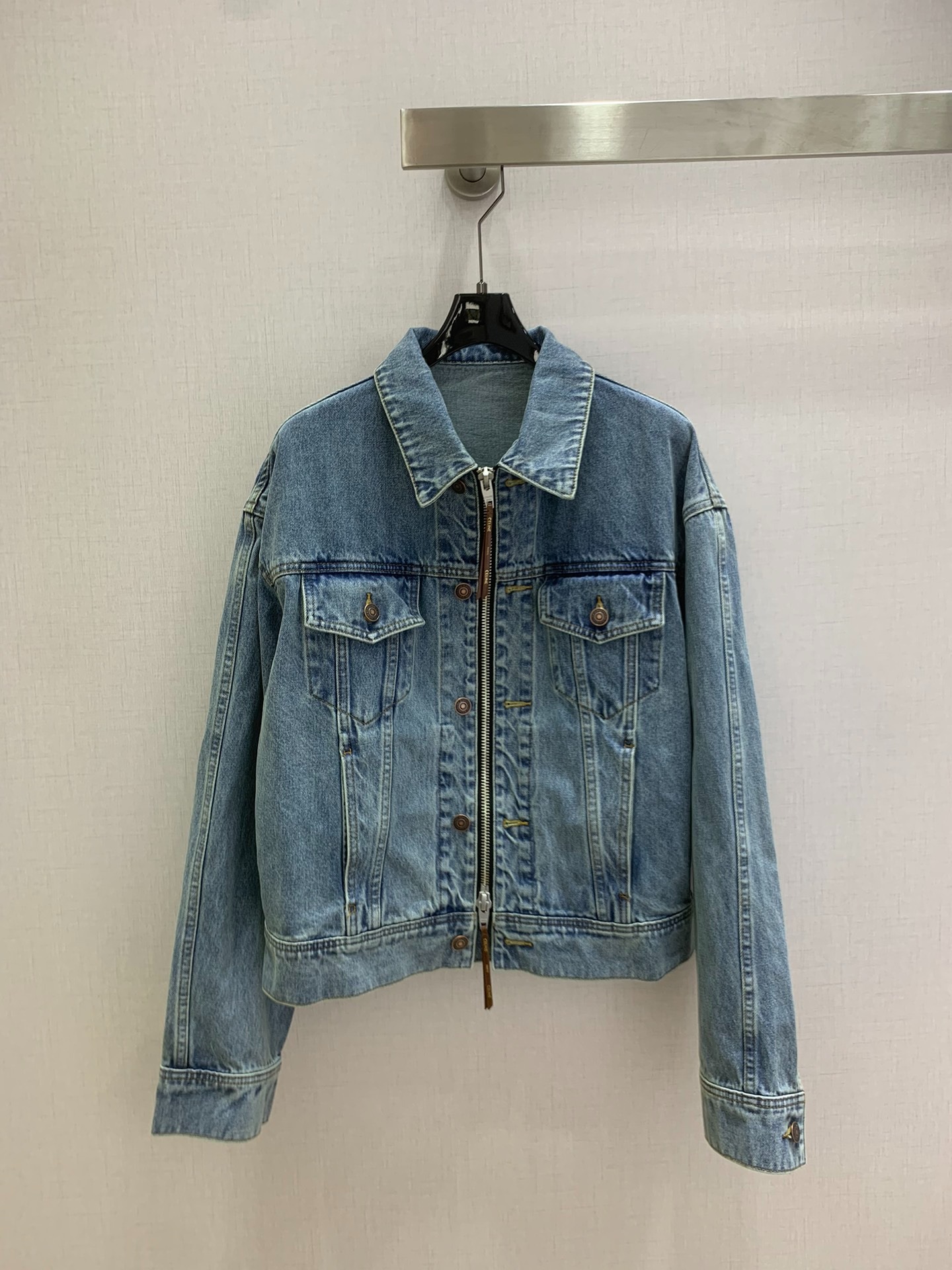 셀*느 26 초봄 신상 터틀넥 데님 집업 아우터