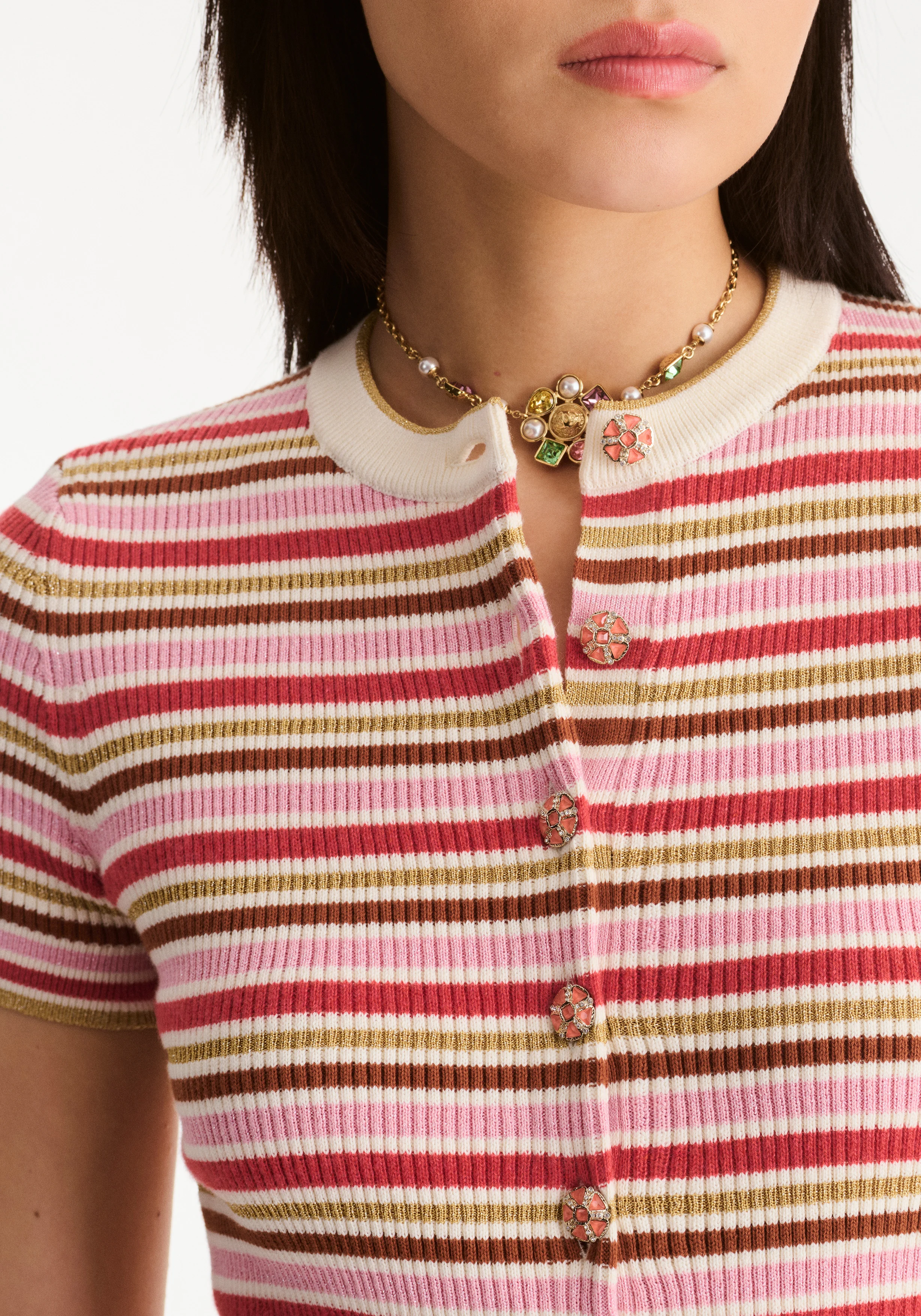 샤넬 니트 반팔 