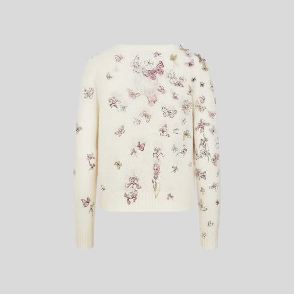 디올 나비 자수 가디건