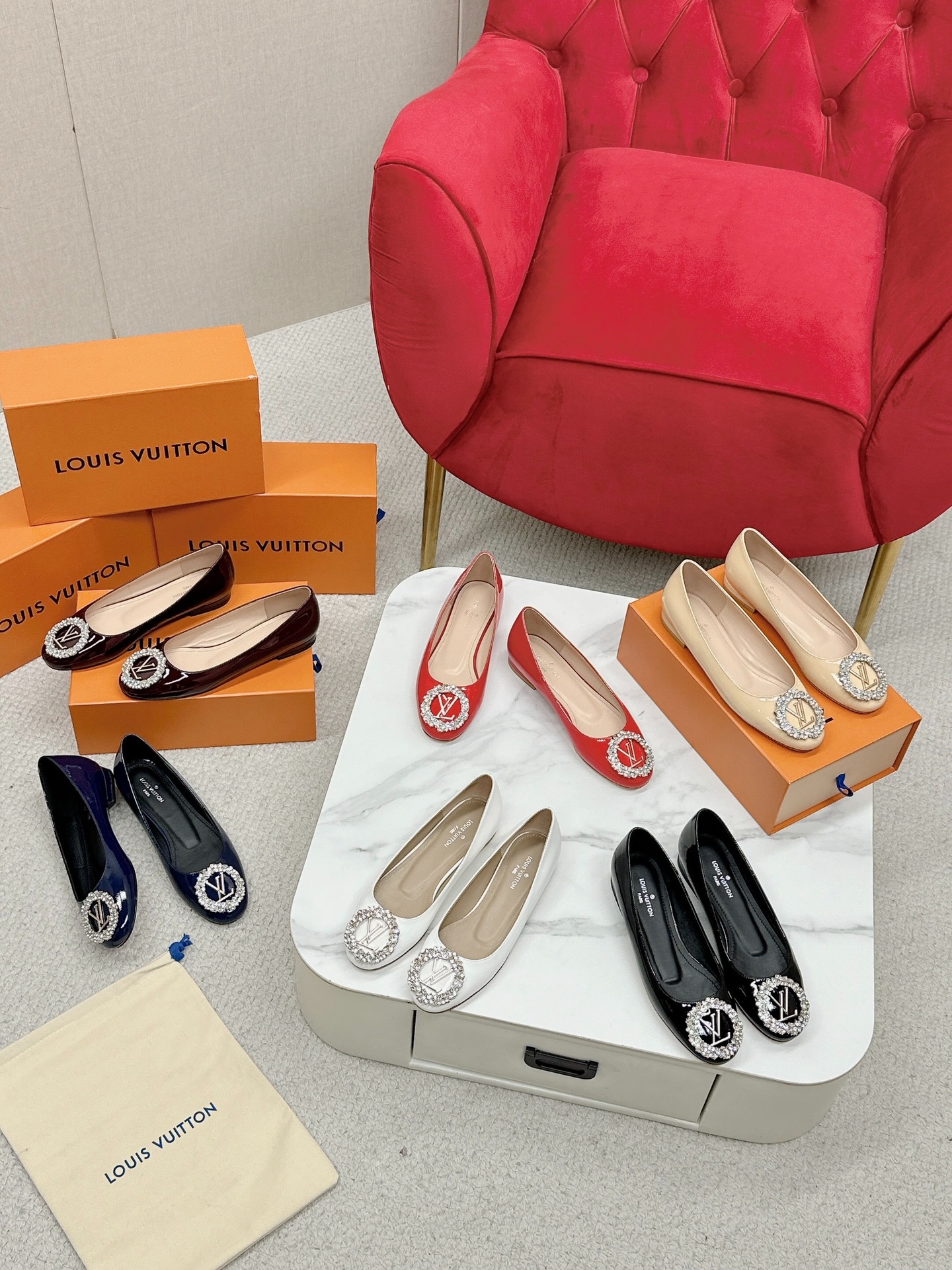 루*비통 클래식 스틸레토 힐