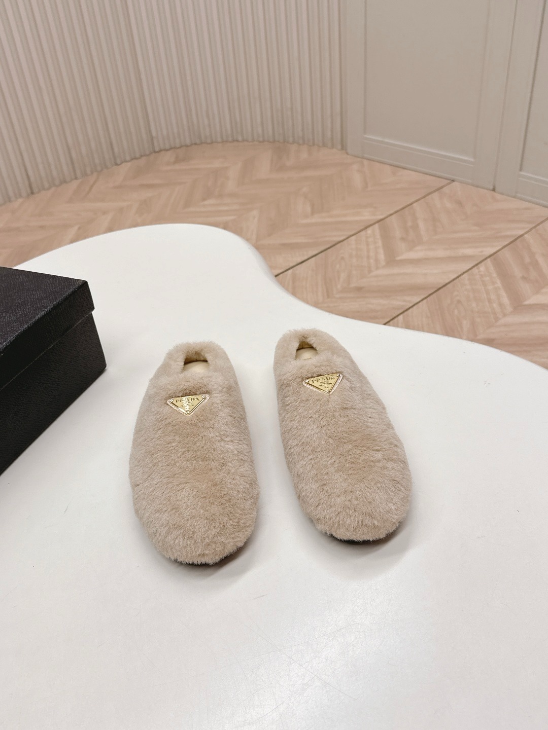 프*다 25 신상 털 세미 슬리퍼