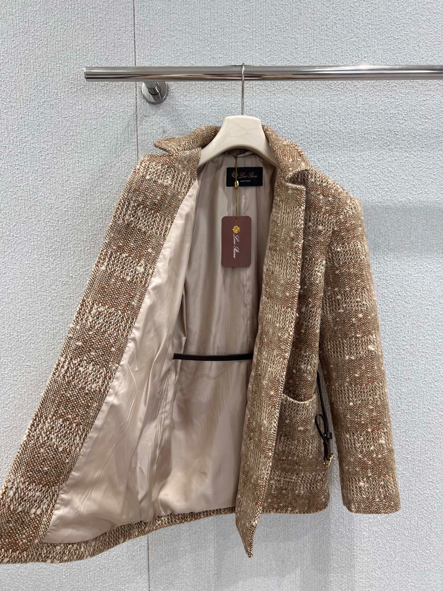 로*피아나 25FW 신상 울트위드 체크코트