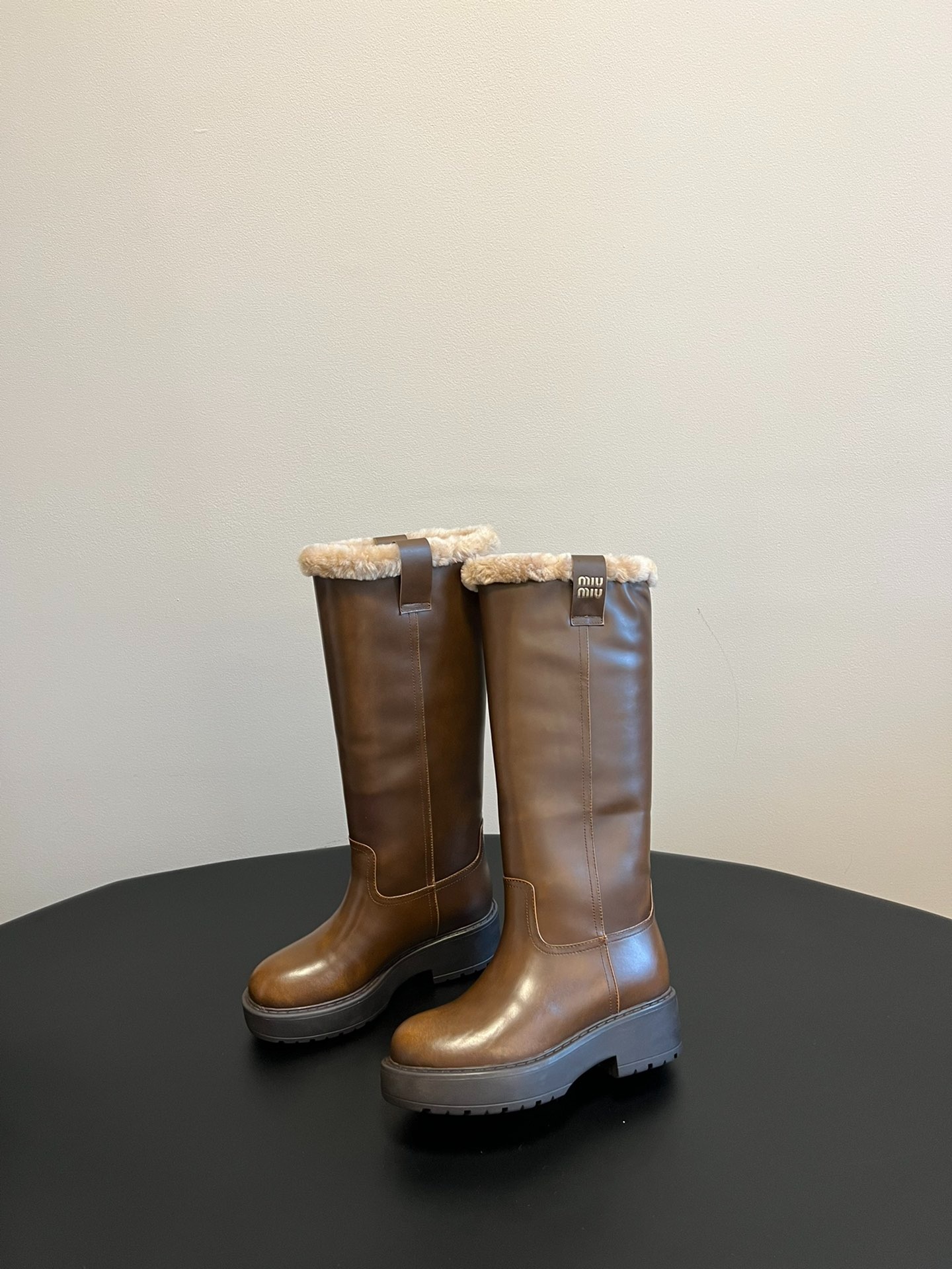 미*미* 통굽일자 양털부츠