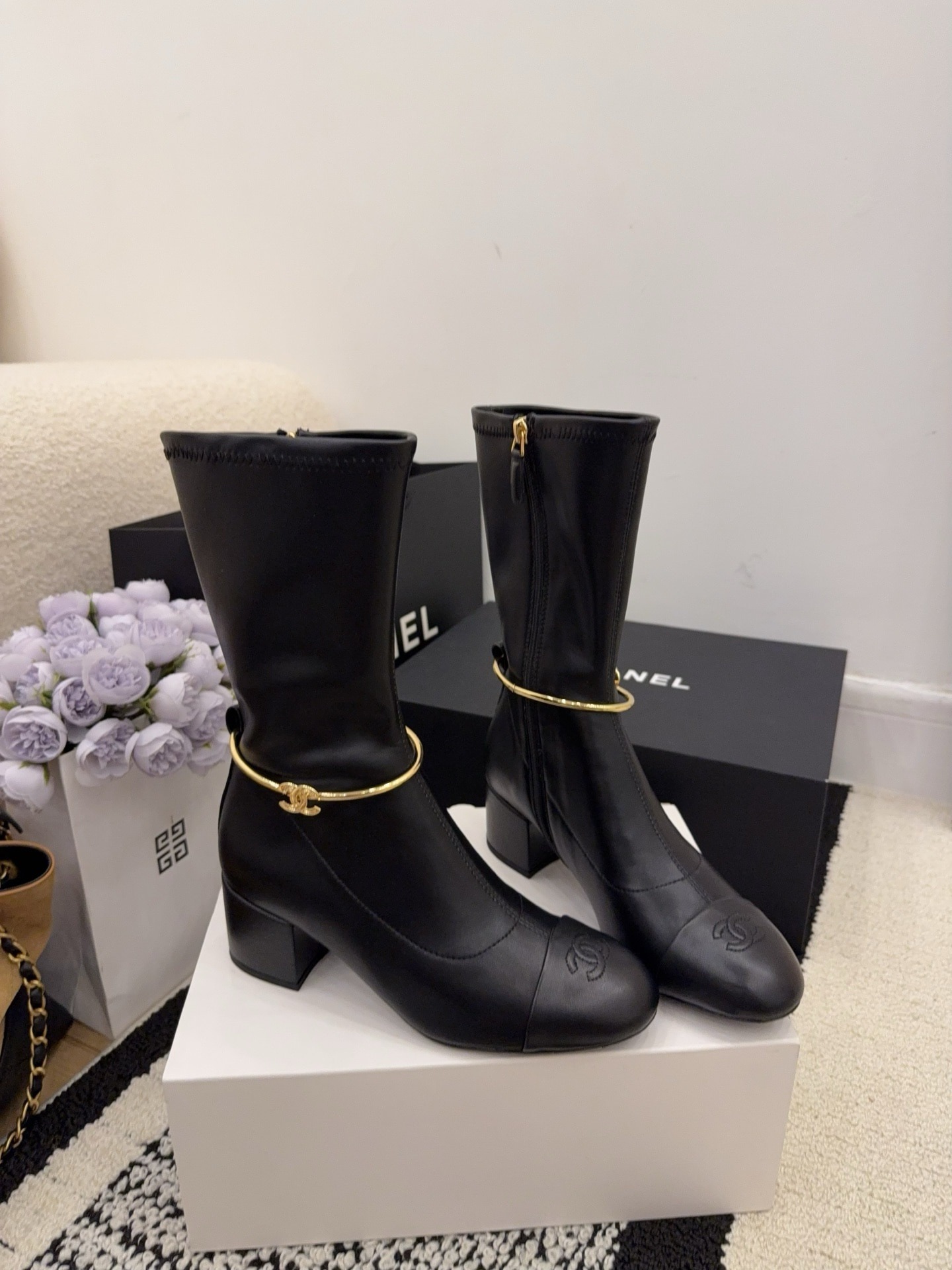 샤* 26 신상 통굽 앵클부츠