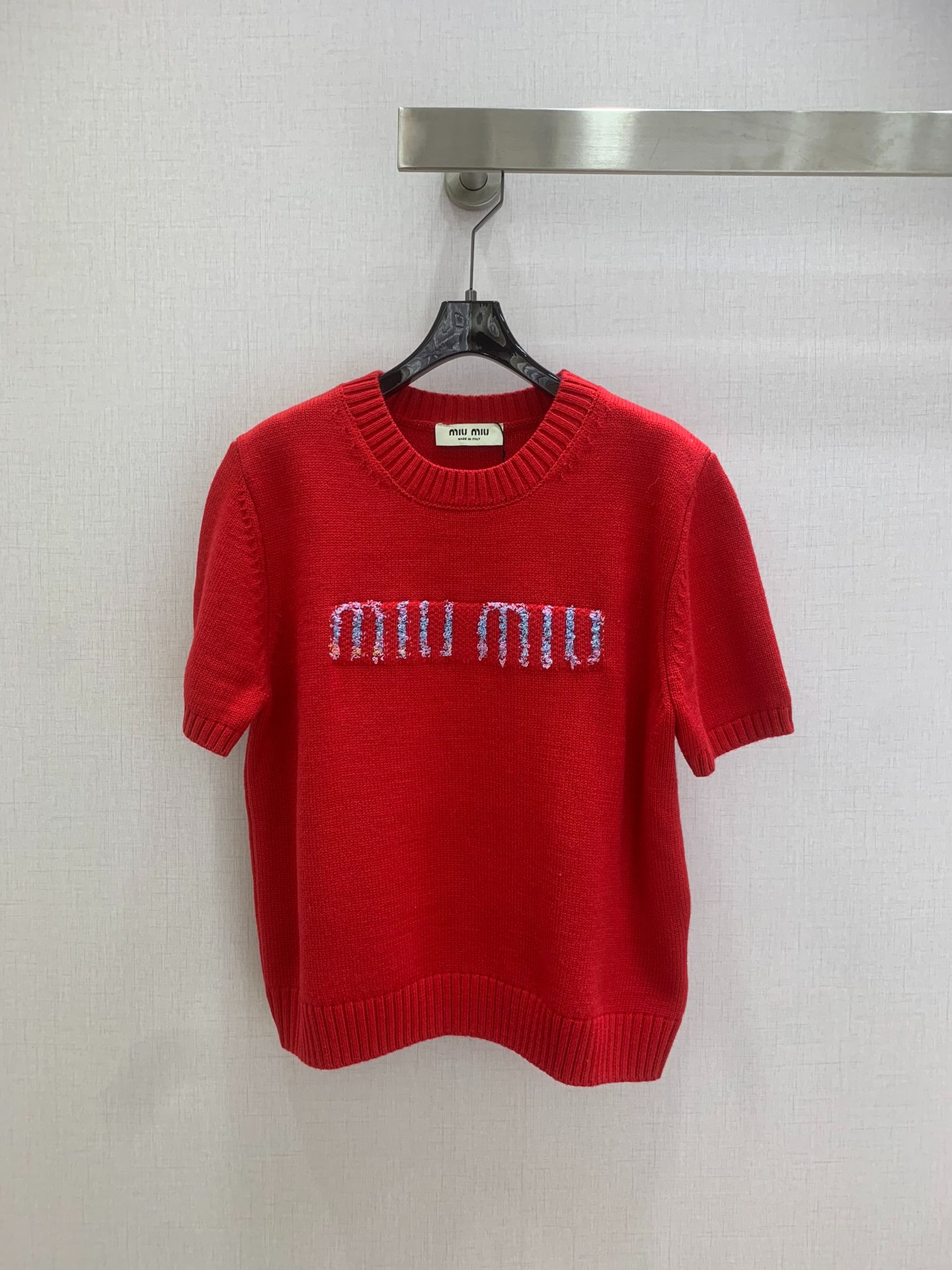미*미* 26 신상 레드 니트 반팔