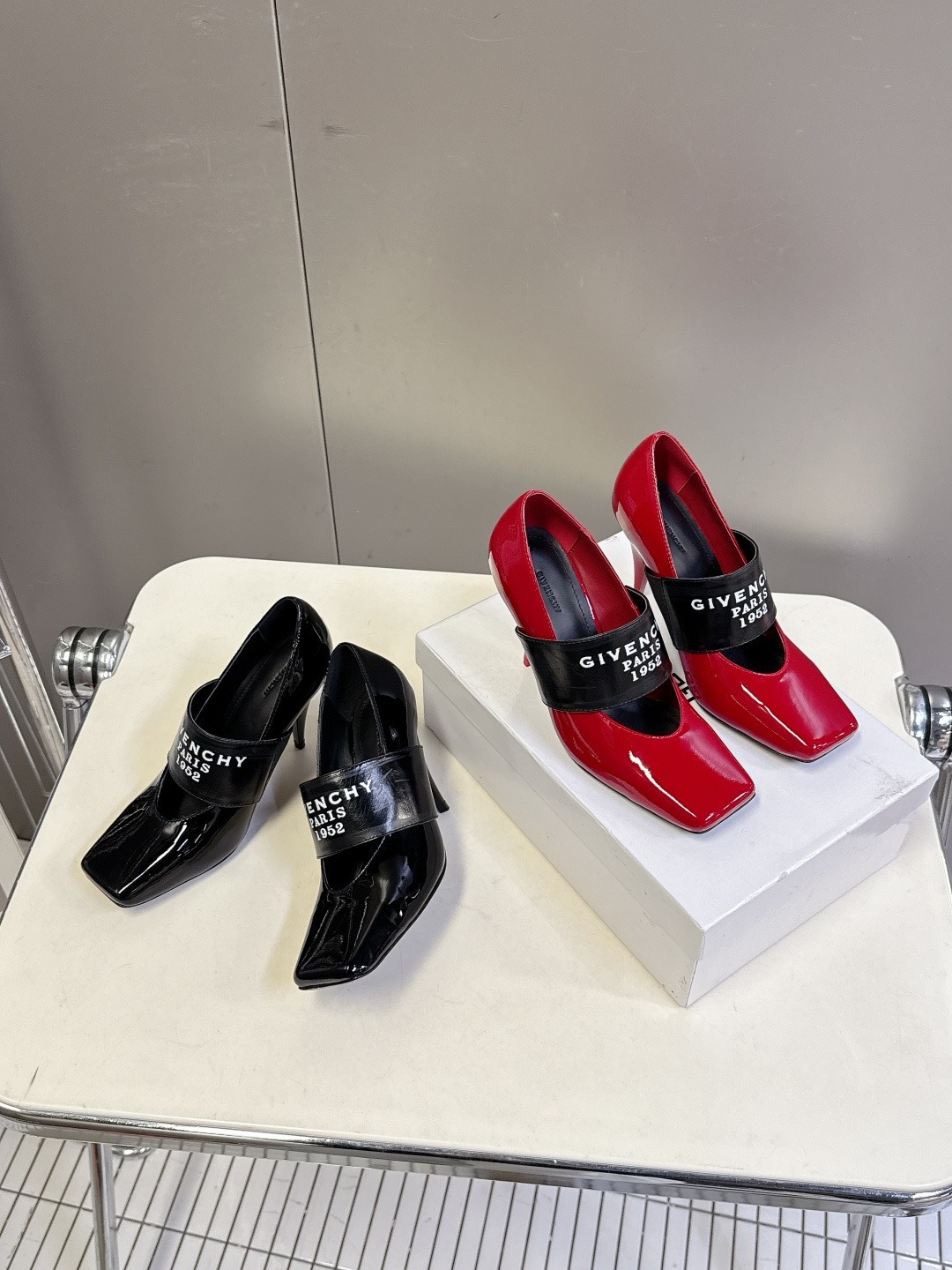 지*시 스퀘어 메리 제인 펌프스