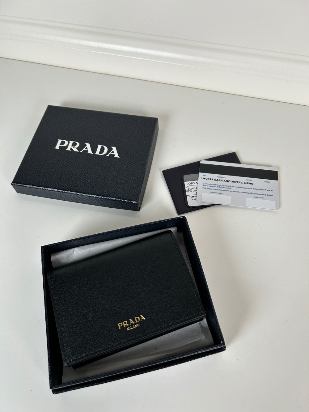 프라* 로고 반지갑 1MV021