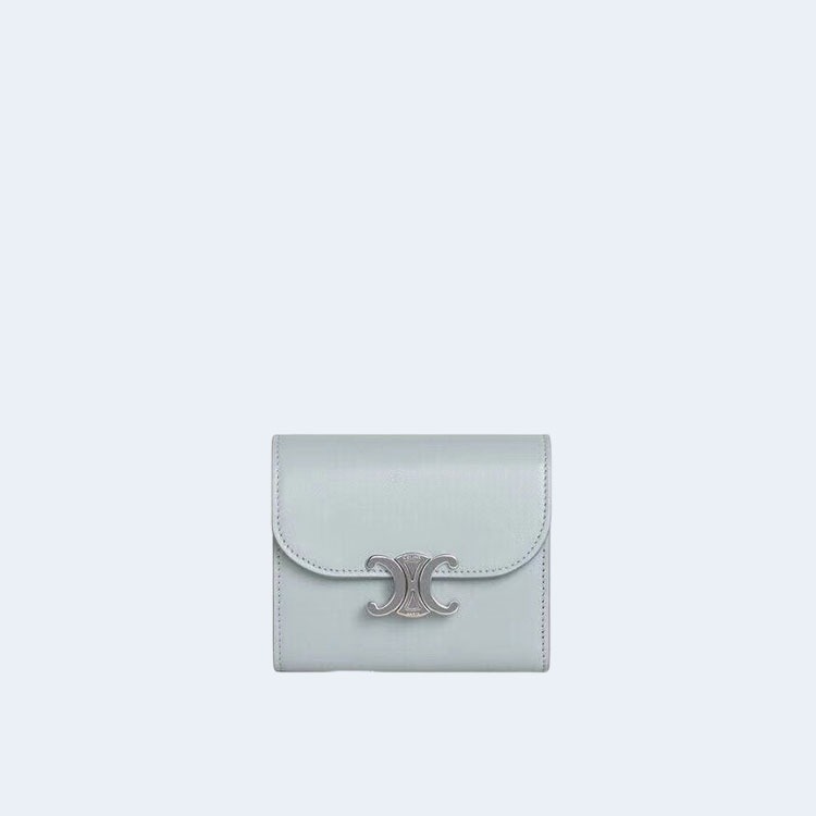 셀린느 스몰 트리옹프 지갑 라이트 블루