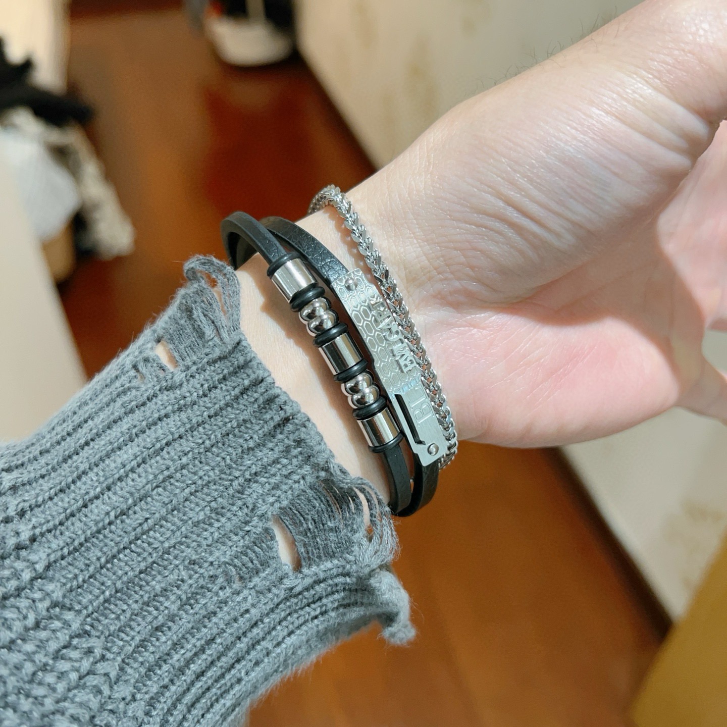 불*리 팔찌 매쉬 로프