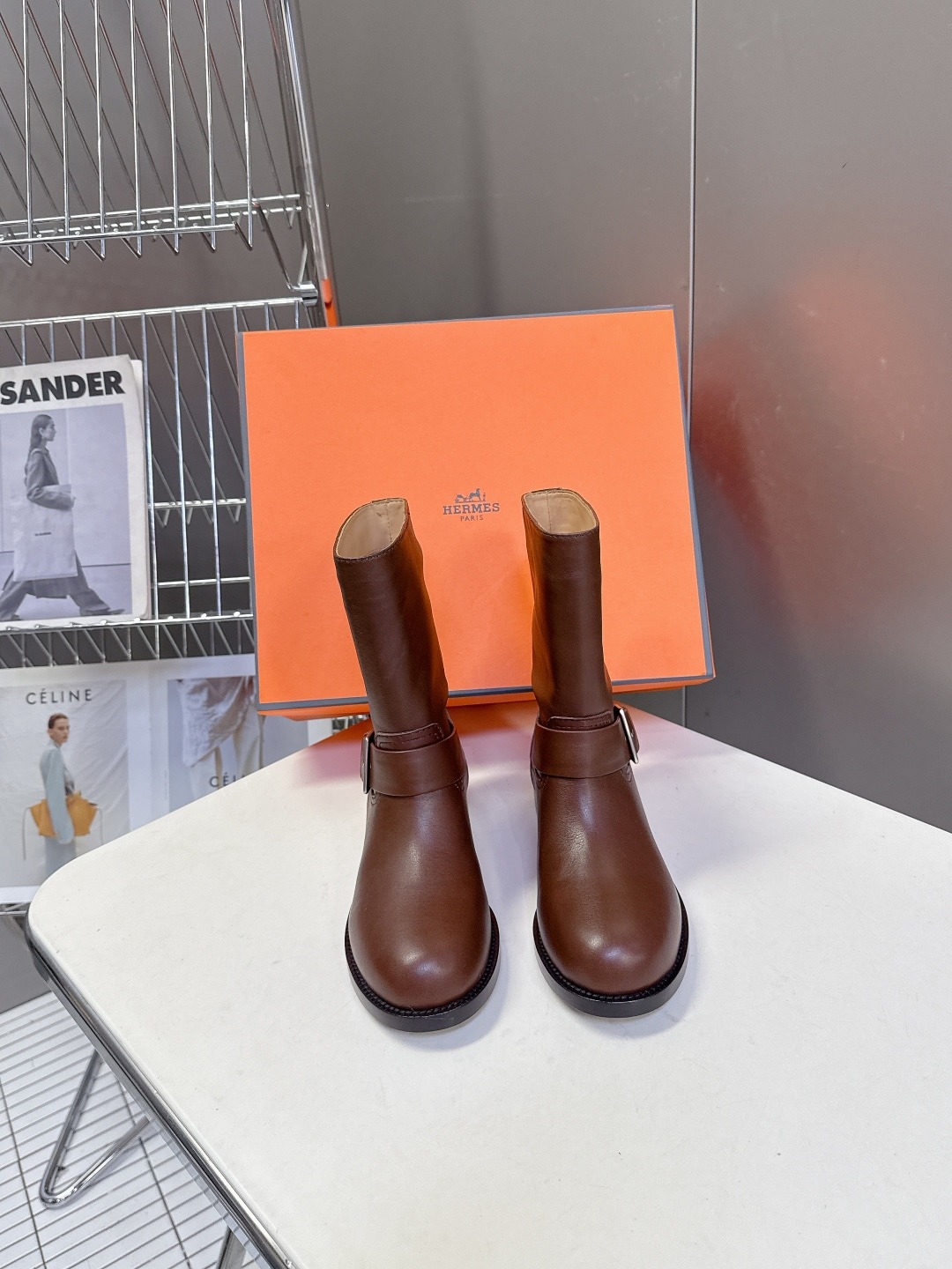 에*메스 신상 앵클부츠