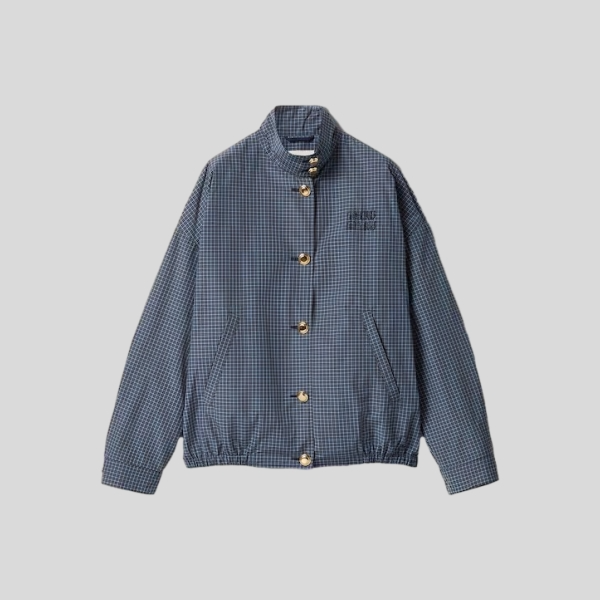 미우미우 체크 블라우스 자켓