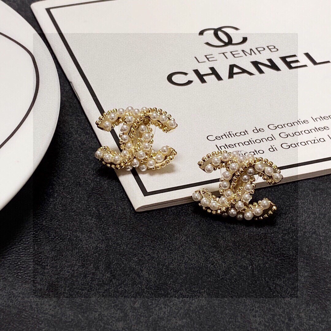 샤* 신상 리본 진주 이어링