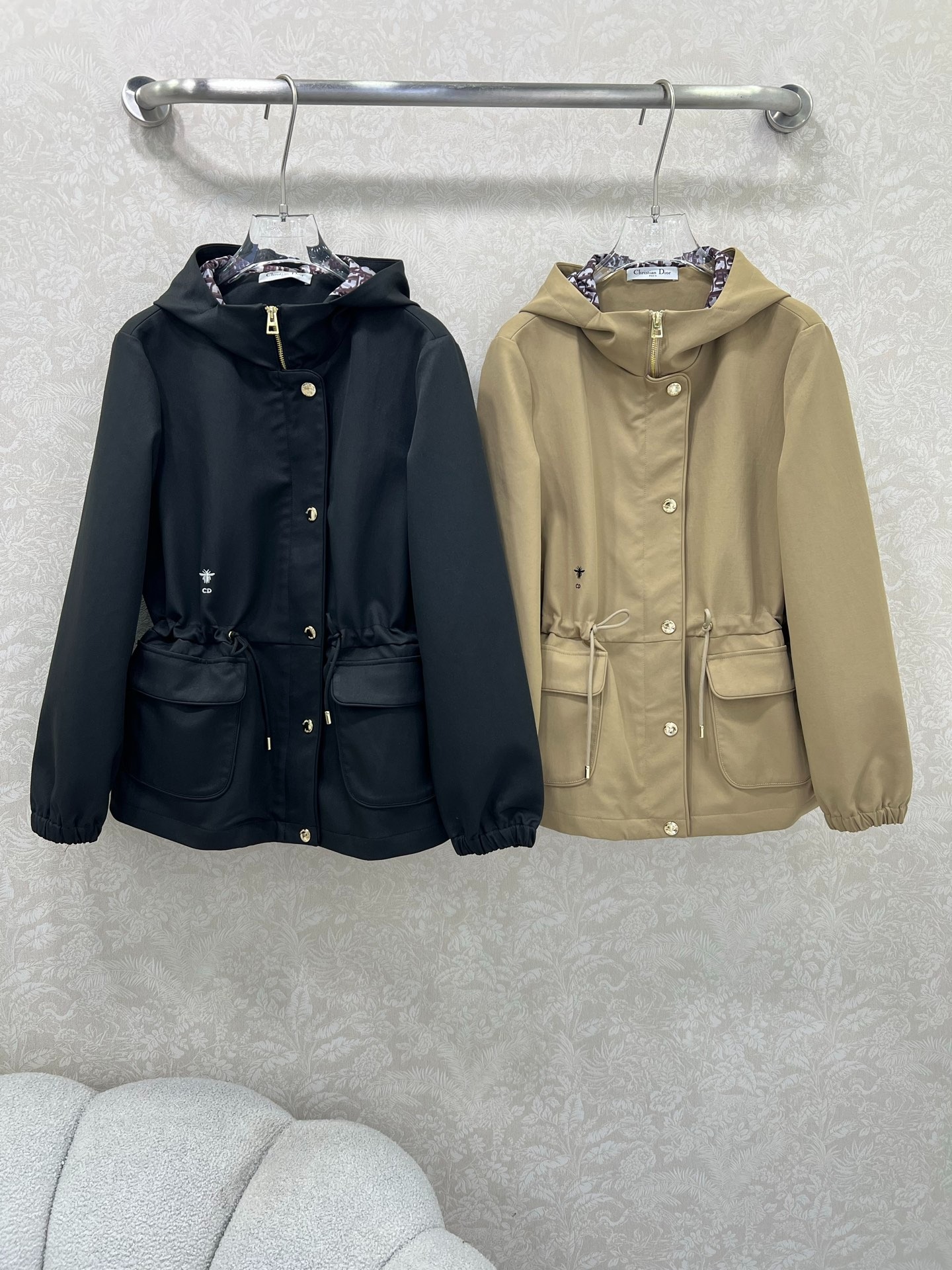 디* 25 신상 후드 스트링 트렌치코트