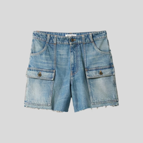 미우미우 데님 버뮤다