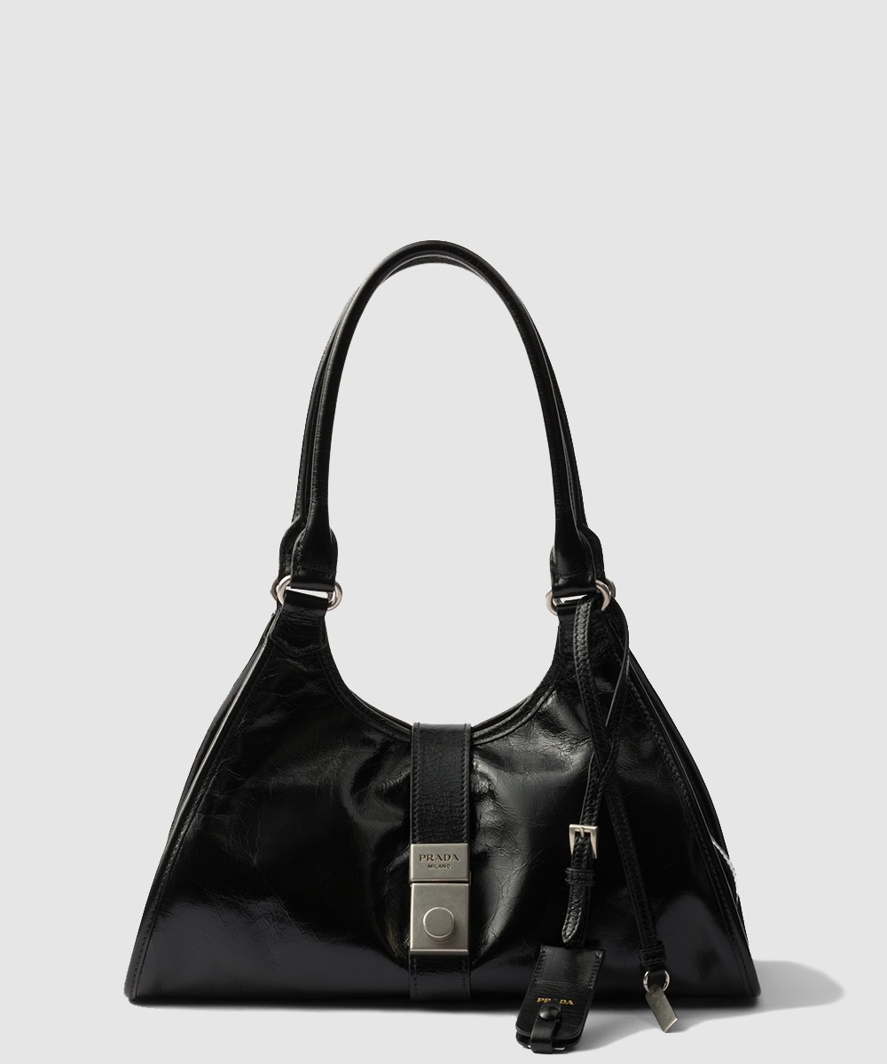 프라다 미디엄 가죽 토트백 1BG563