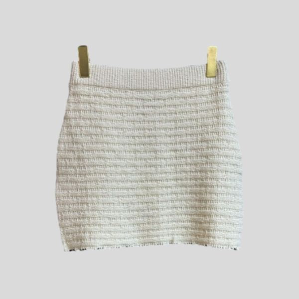 샤넬 레이스 니트 스커트