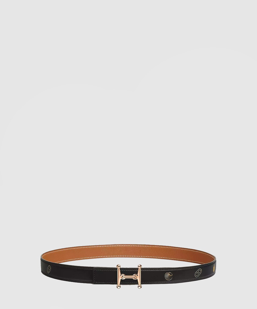 에르메스 Mors H 벨트 버클 Hermes sur Mer 리버서블 가죽 스트랩