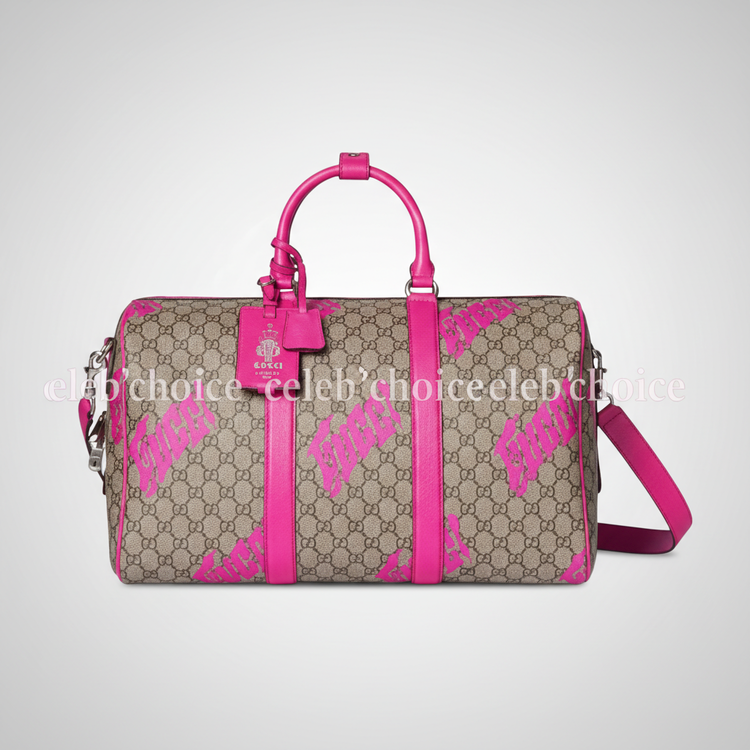 구찌 프린트가 있는 미디엄 더플백 834962