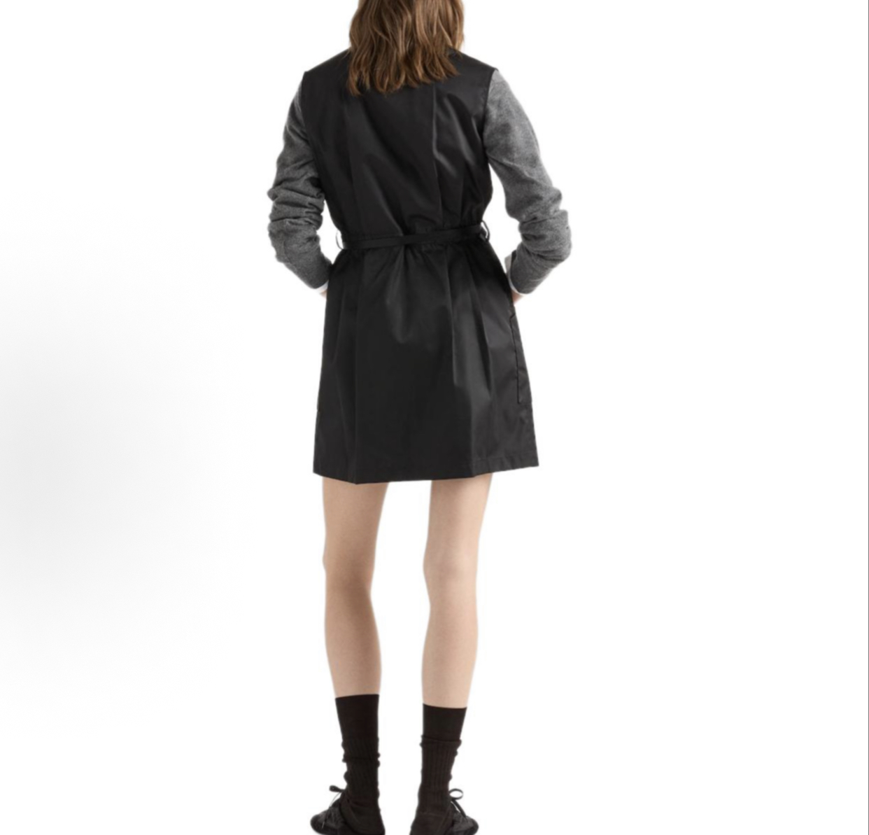 프라다 블랙 미니 드레스