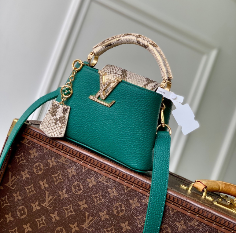 루이비통 2026 카퓌신 미니 파이톤 트리밍