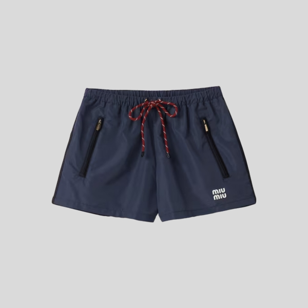 미우미우 테크니컬 패브릭 쇼츠