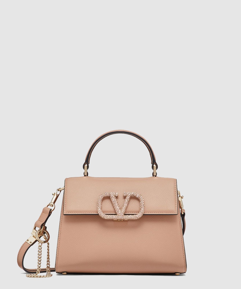 발렌티노 주얼 자수 스몰 브이슬링 핸드백