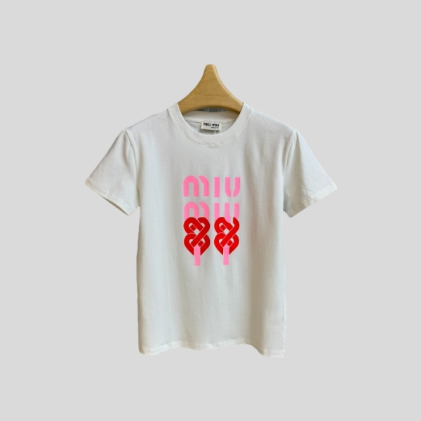 미우미우 프린트 티셔츠