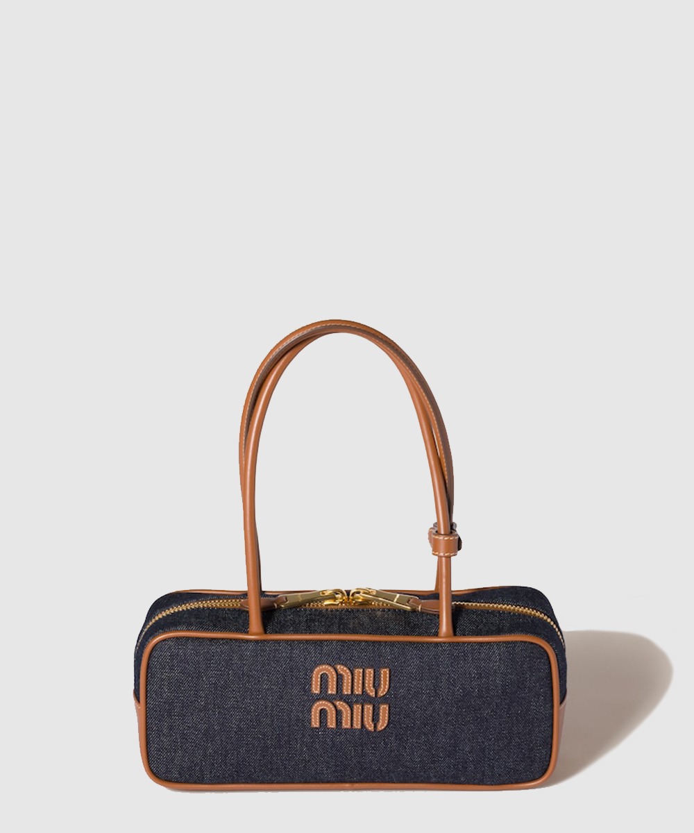 미우미우 보 데님백 5BB173