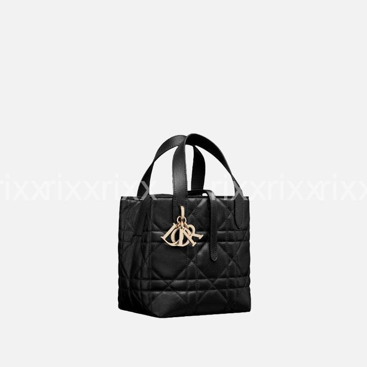디올 TOUJOURS 스몰 버티컬 토트백 블랙