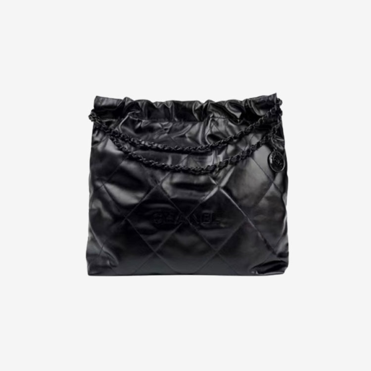 샤넬 22백 미디움 블랙 흑장 