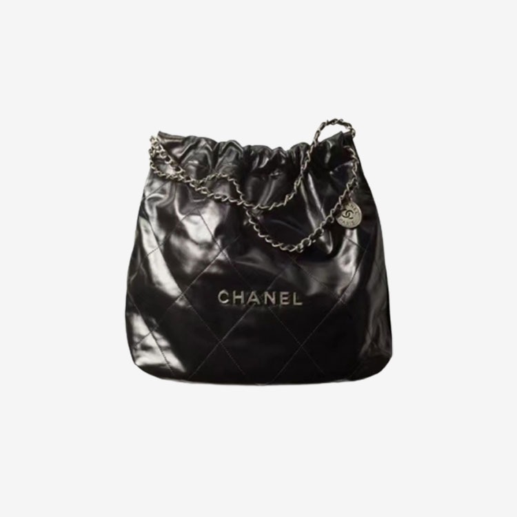 샤넬 22백 미디움 블랙 실버 