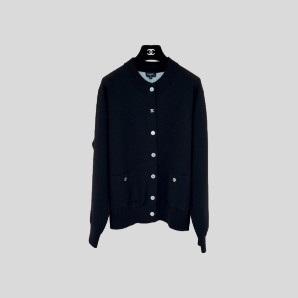 샤넬 블랙 니트 가디건