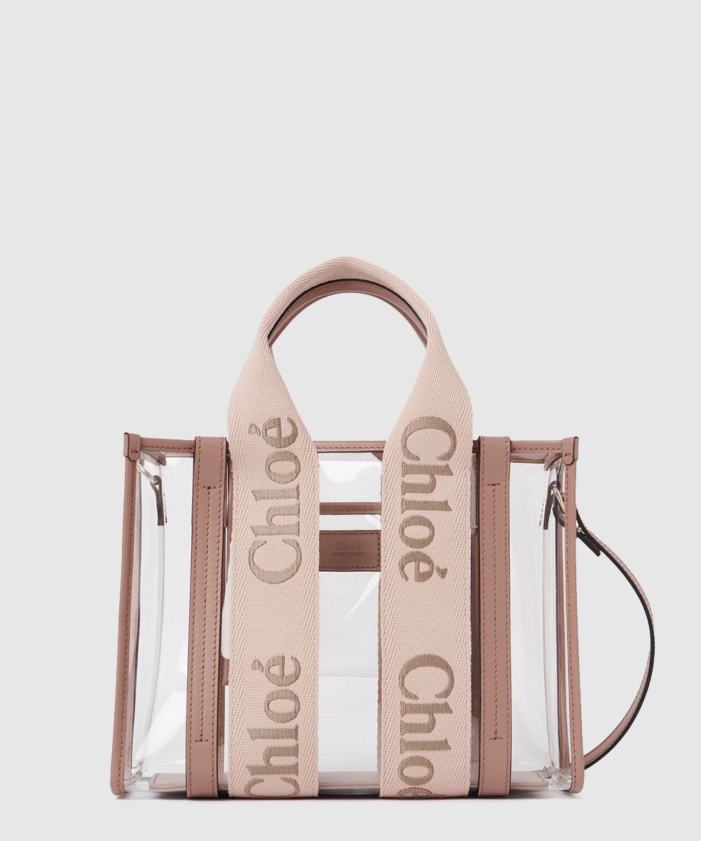 끌로에 젤리 & 가죽 스몰 Woody 토트백 US397