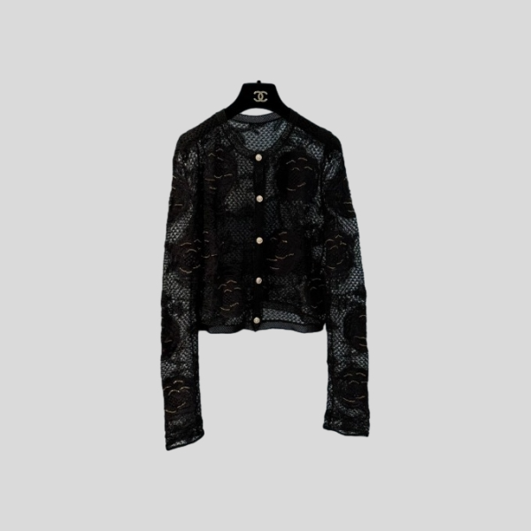 샤넬 자수 니트 가디건