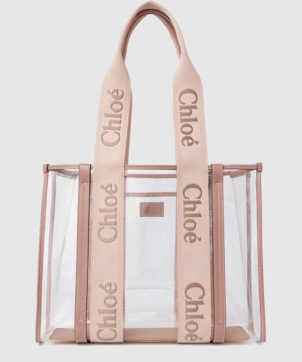 끌로에 젤리 & 가죽 Woody 토트백 US383