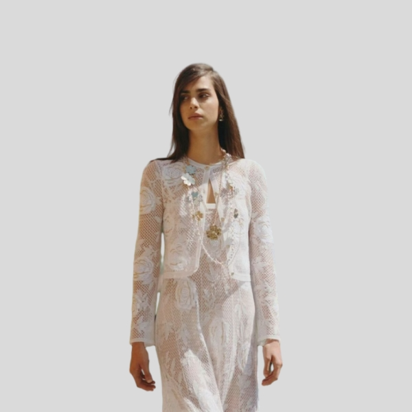 샤넬 자수 니트 가디건