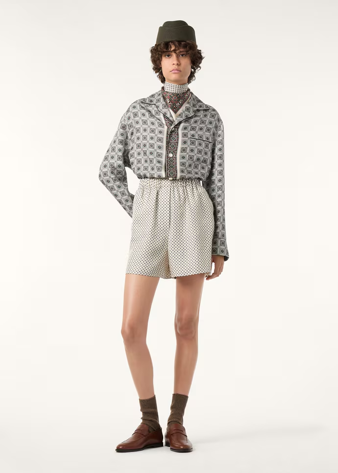 로로피아나 리안 실크 셔츠